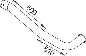 DINEX 53694 Exhaust Pipe